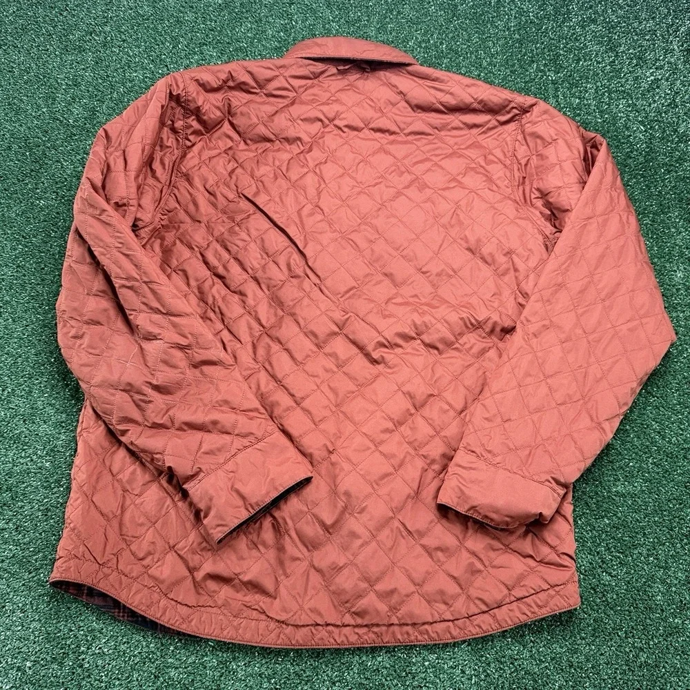 The North Face Men's Lightweight Reversible Puffer Flannel Coat Jacket XL